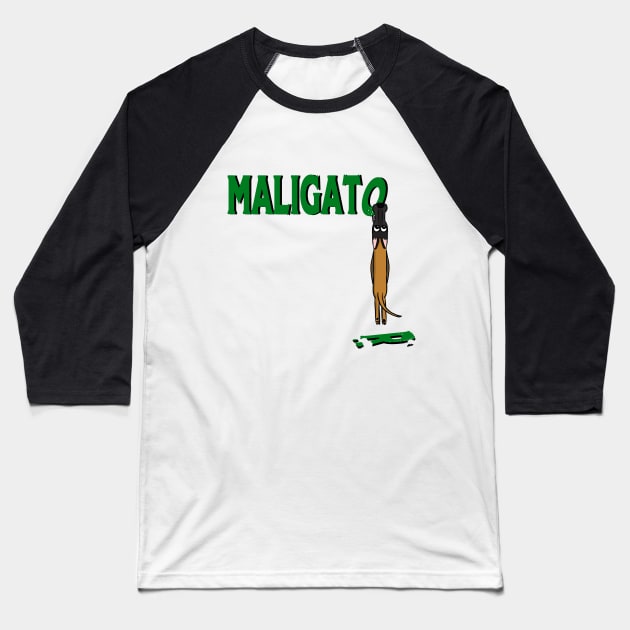 Maligator Bite Baseball T-Shirt by ArtsofAll